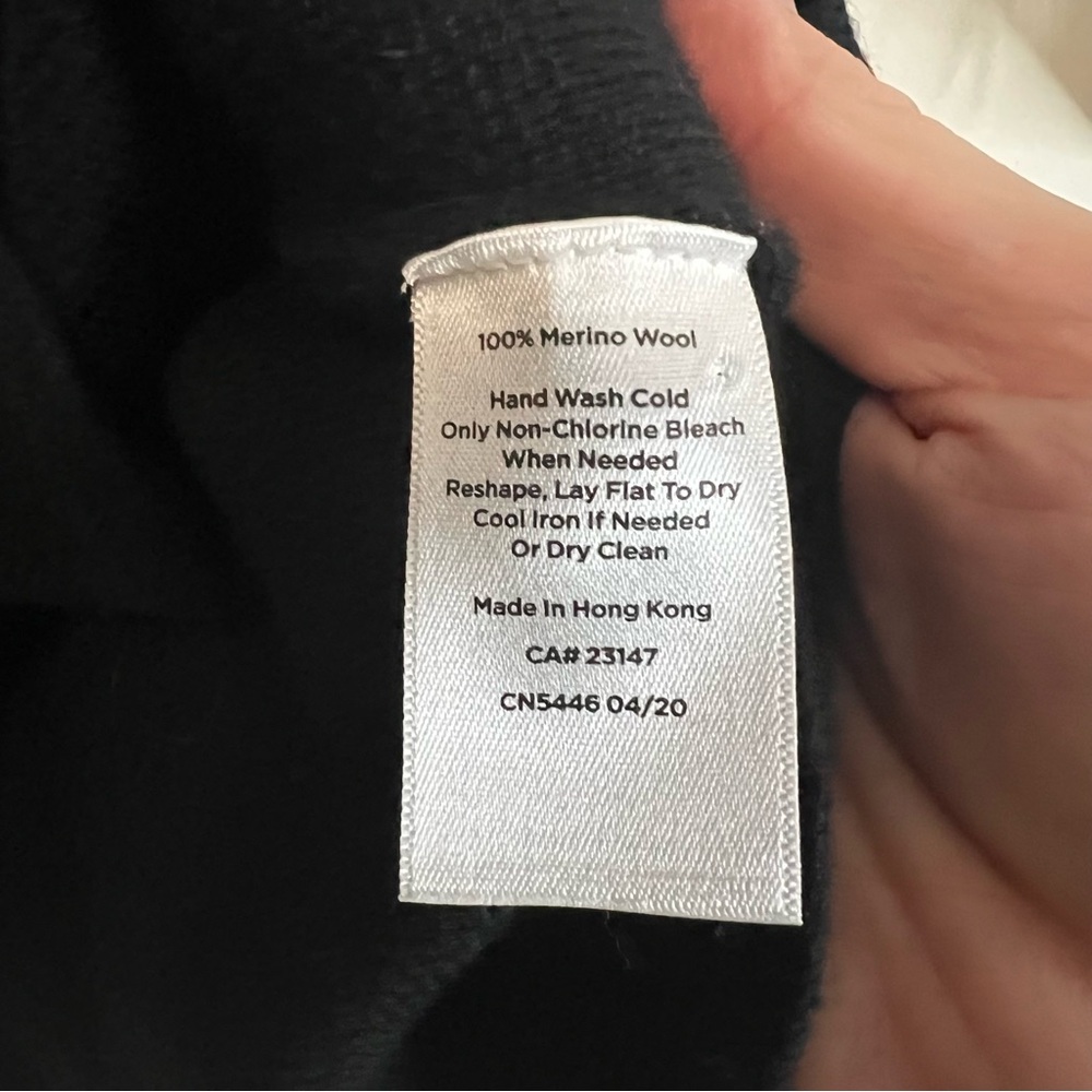 Talbots Pure Merino Wool Black Blazer Jacket Size L - Picture 6 of 8